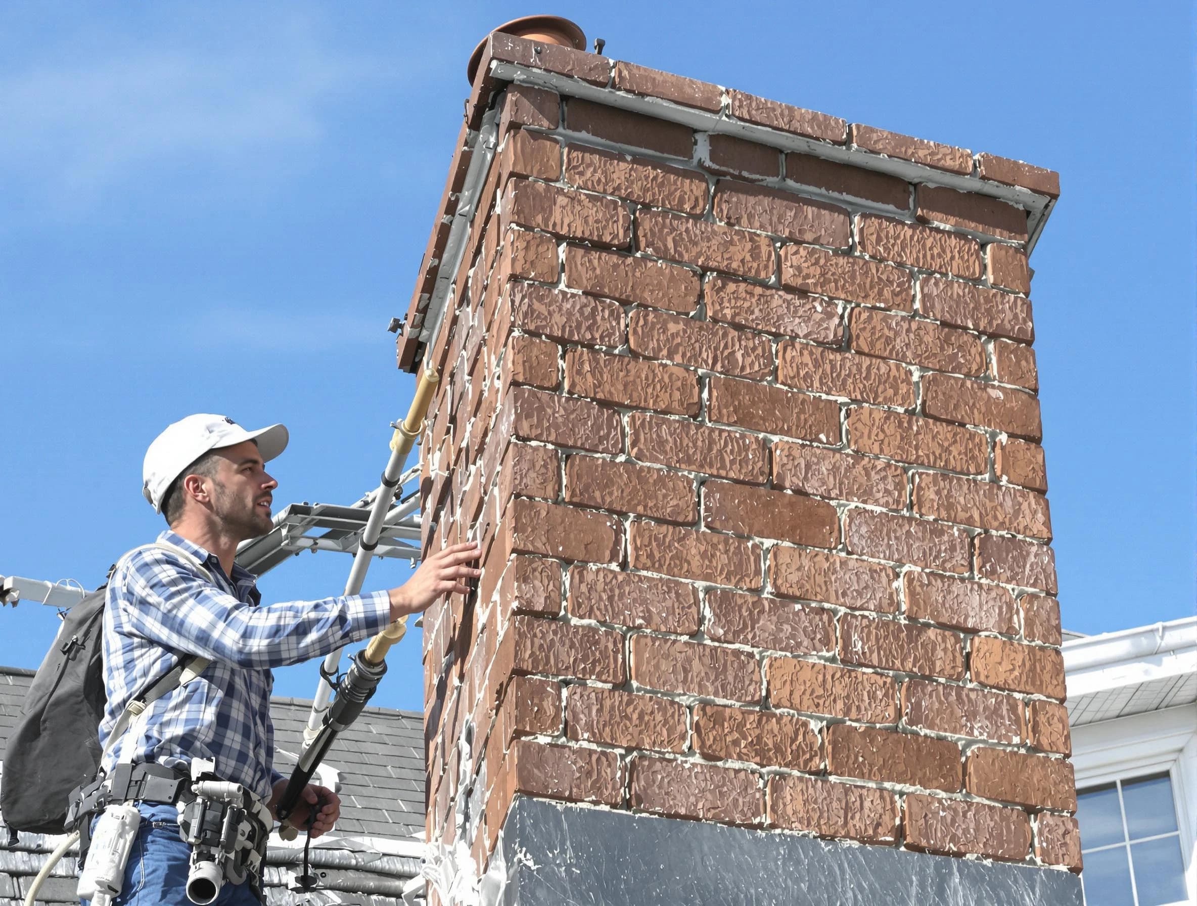 Brickwork for a chimney rebuild by Louisville Chimney Sweep in Louisville, CO