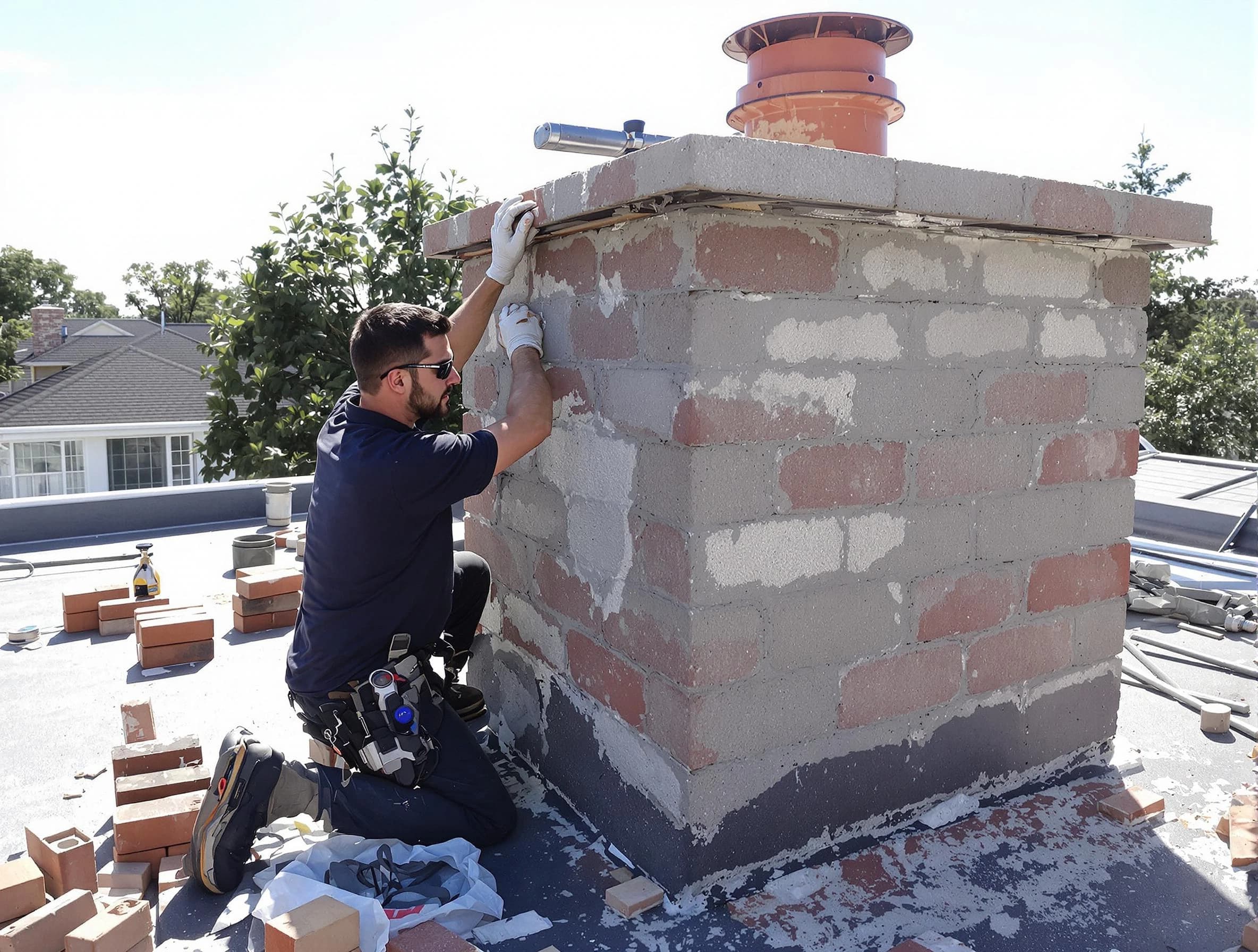 Advanced chimney repair process by Louisville Chimney Sweep in Louisville, CO