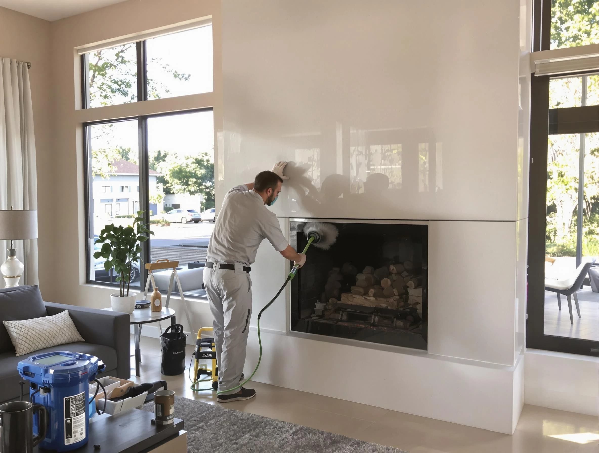 Louisville Chimney Sweep performing thorough soot removal in Louisville, CO