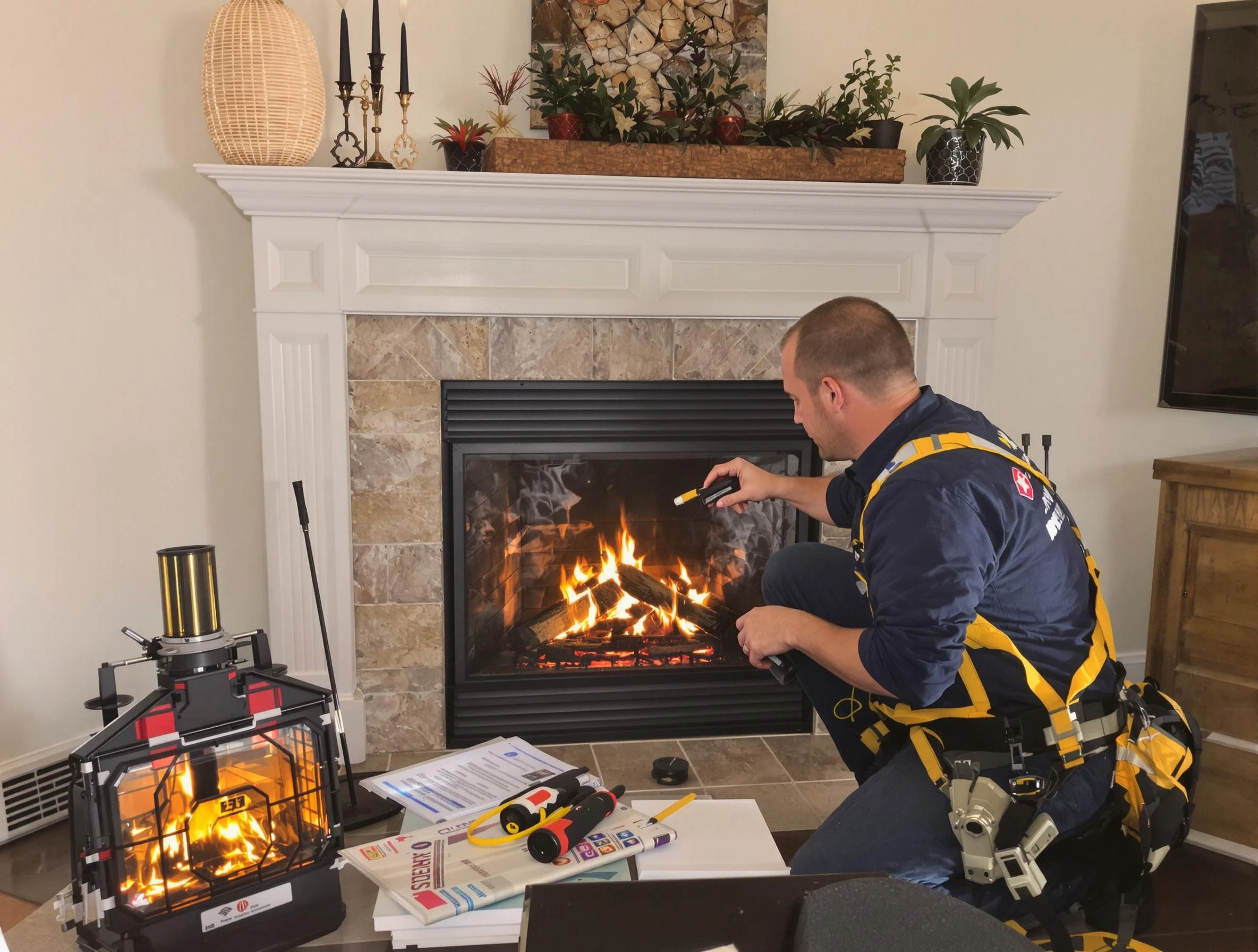 Safety-focused fireplace inspection by Louisville Chimney Sweep in Louisville, CO